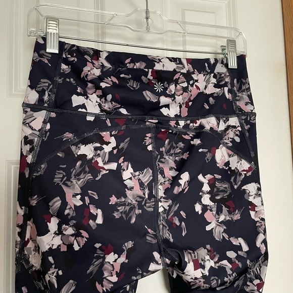 Athleta Challenge Bloom 7/8 Length Blue Floral Size Small - Picture 8 of 12